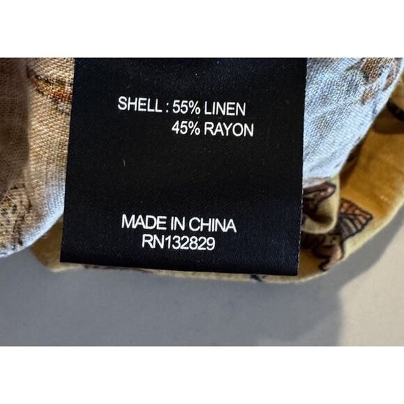 House Of Harlow 1960 Size Small Floral Print Linen Blend Shorts Boho Vacation - Picture 7 of 10